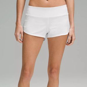 Lululemon Speed Up Low-Rise Lined Short - White, 2.5"